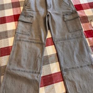 Art Class Girl's Charcoal Cargo Pants - Size 14